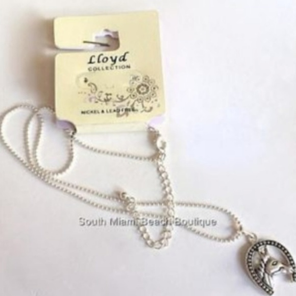 Silver Horse Necklace Cowgirl Country Western 21" - Picture 4 of 7